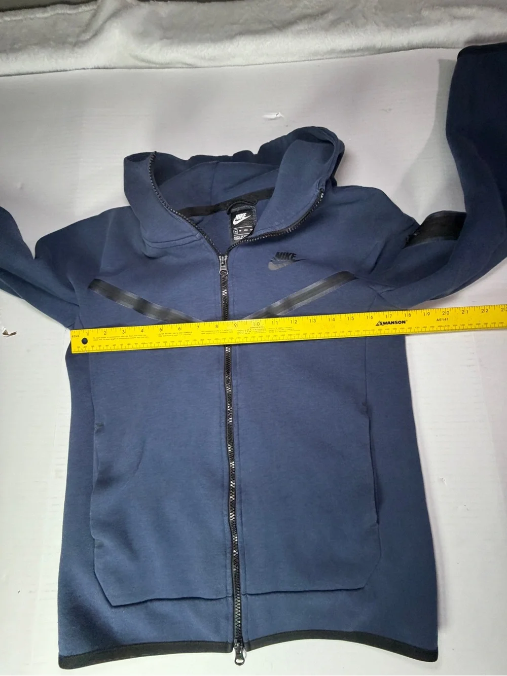 Nike Navy Blue Zip Hoodie with Hood